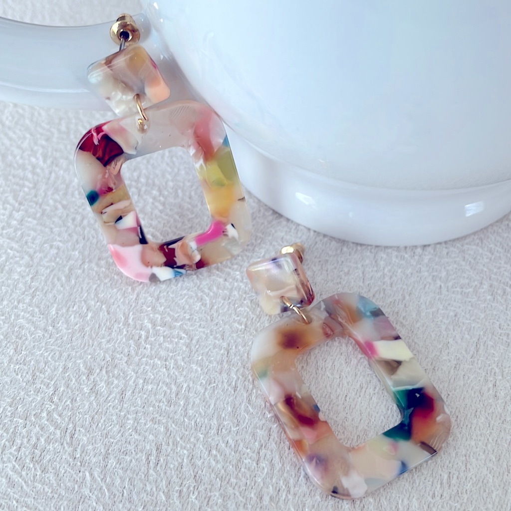 Fun Geometric Dangle Earrings 12$